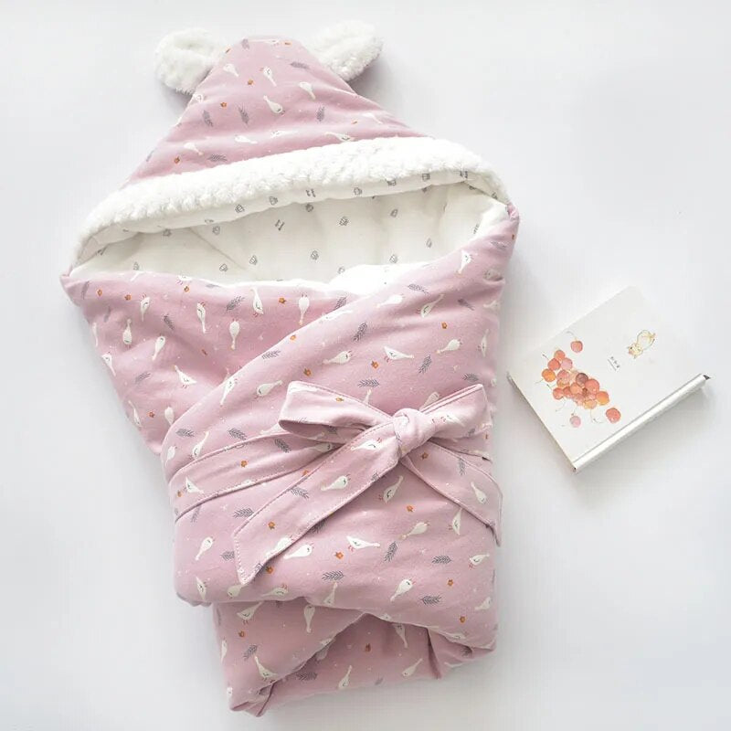 Newborn Cotton Cartoon Blanket, Soft Warm Wrap (80X80cm)