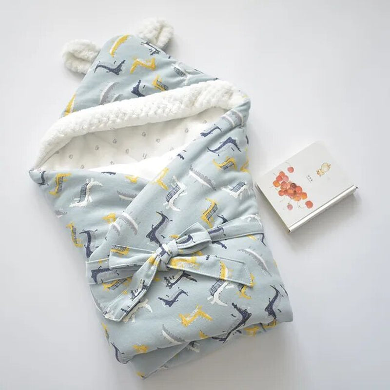 Newborn Cotton Cartoon Blanket, Soft Warm Wrap (80X80cm)