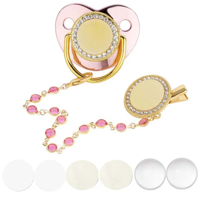 Bling Baby Pacifier, DIY Custom Design, Silicon & BPA Free