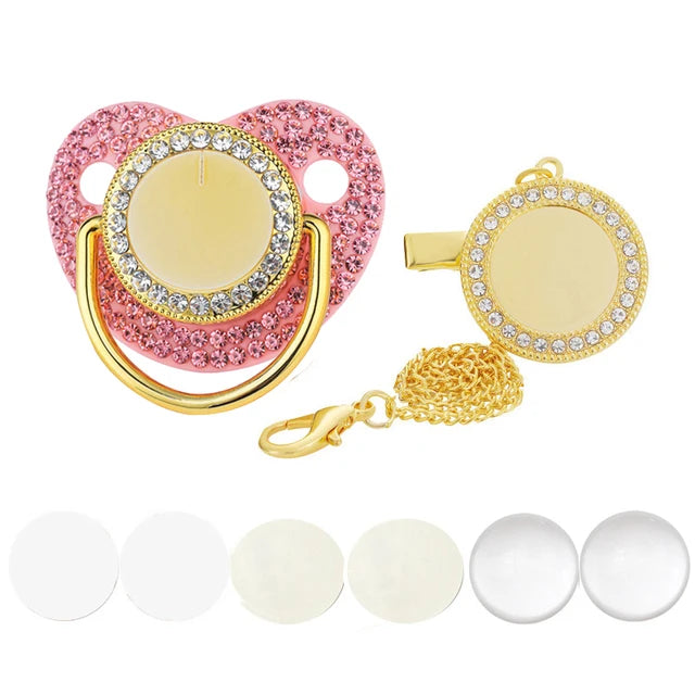 Bling Baby Pacifier, DIY Custom Design, Silicon & BPA Free