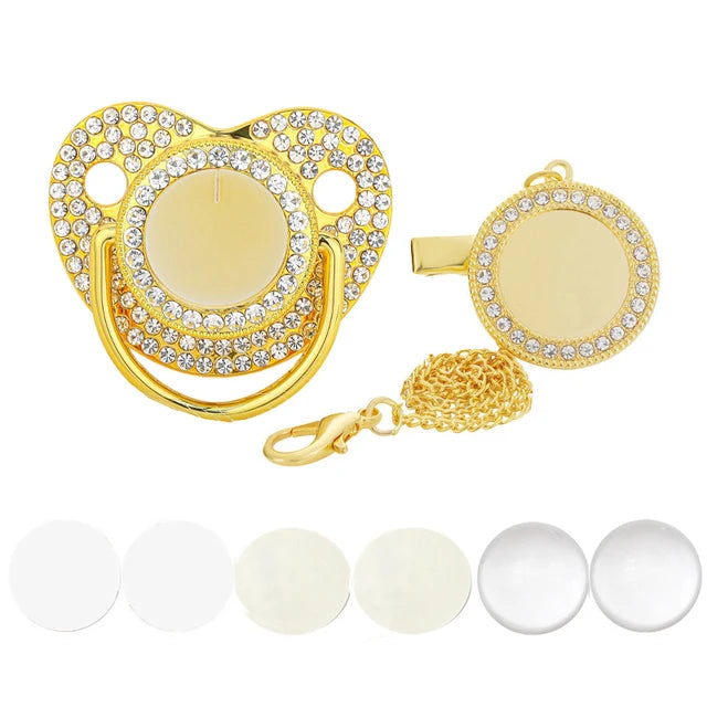Bling Baby Pacifier, DIY Custom Design, Silicon & BPA Free