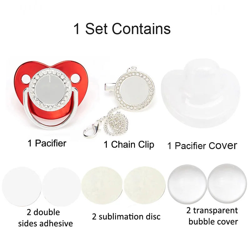 Bling Baby Pacifier, DIY Custom Design, Silicon & BPA Free