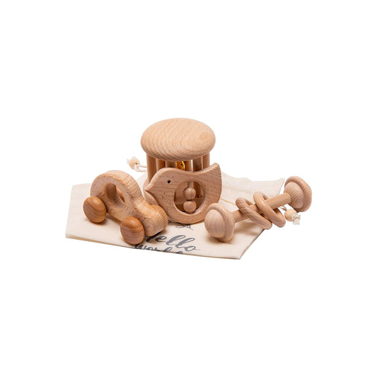 Baby Wooden Toy Set, 4 Pieces